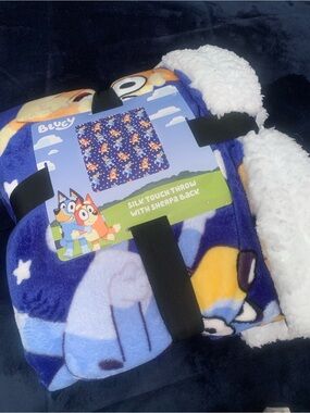 Bluey Sherpa Throw Blanket -